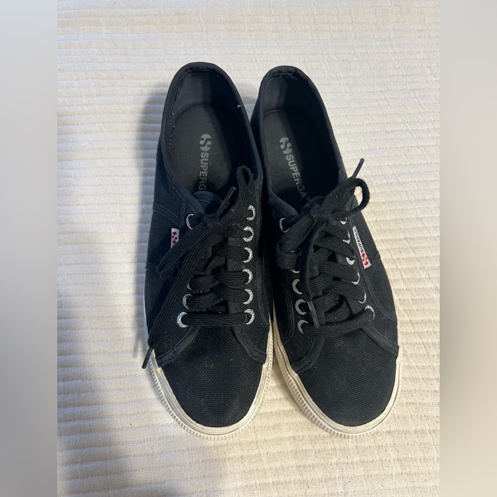 Superga Black Canvas Sneakers - image 3